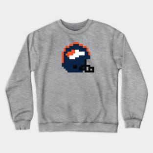 8 Bit Denver Broncos Helment Crewneck Sweatshirt